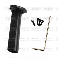OEM-pulled DJI Mavic Pro Front Landing Gear Left, photographed view 57, on white with Reboot Hub watermark overlay