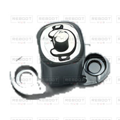 OEM-pulled DJI Mavic Pro Front Arm Rotation Axis Right, photographed view 63, on white with Reboot Hub watermark overlay