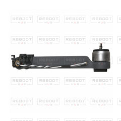 OEM-pulled DJI Mavic Pro Rear Arm Right, photographed view 73, on white with Reboot Hub watermark overlay