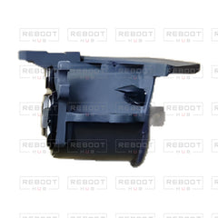 OEM-pulled DJI Mavic Pro Rear Arm Rotation Axis Right, photographed view 82, on white with Reboot Hub watermark overlay