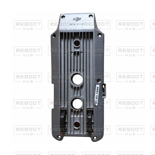 OEM-pulled DJI Mavic Pro Bottom Shell, photographed view 90, on white with Reboot Hub watermark overlay