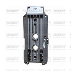 OEM-pulled DJI Mavic Pro Bottom Shell, photographed view 90, on white with Reboot Hub watermark overlay