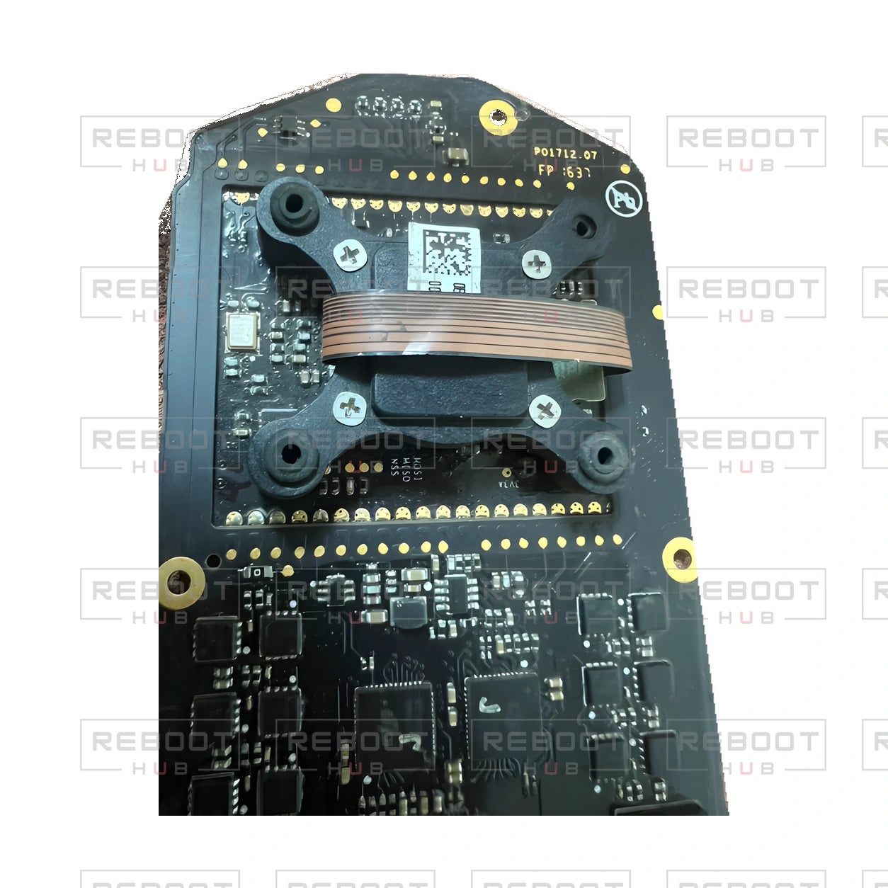 OEM-pulled DJI Mavic Pro ESC Board with IMU, photographed view 97, on white with Reboot Hub watermark overlay