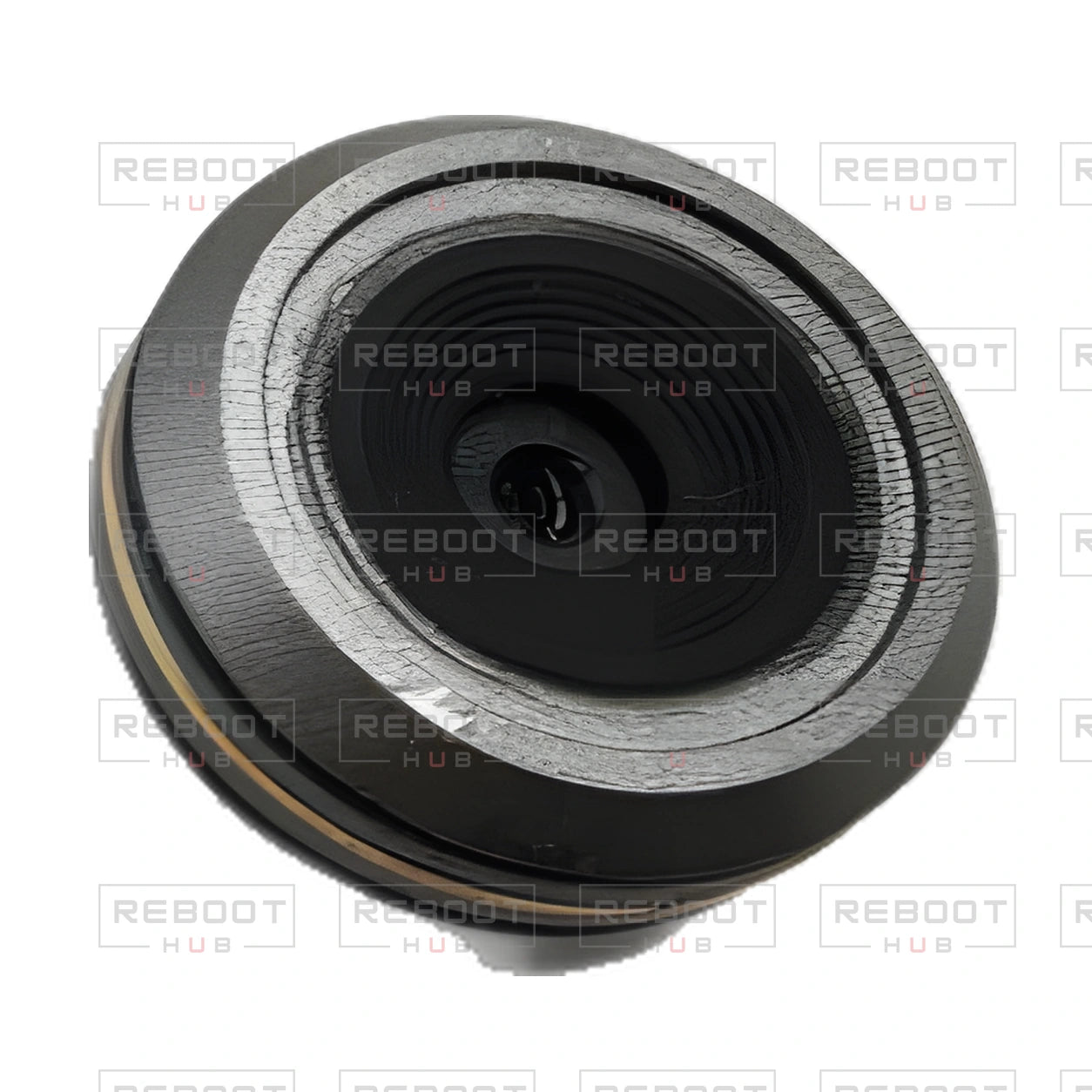 OEM-pulled DJI Mavic Pro / Mavic Pro Platinum Camera Core, photographed view 105, on white with Reboot Hub watermark overlay