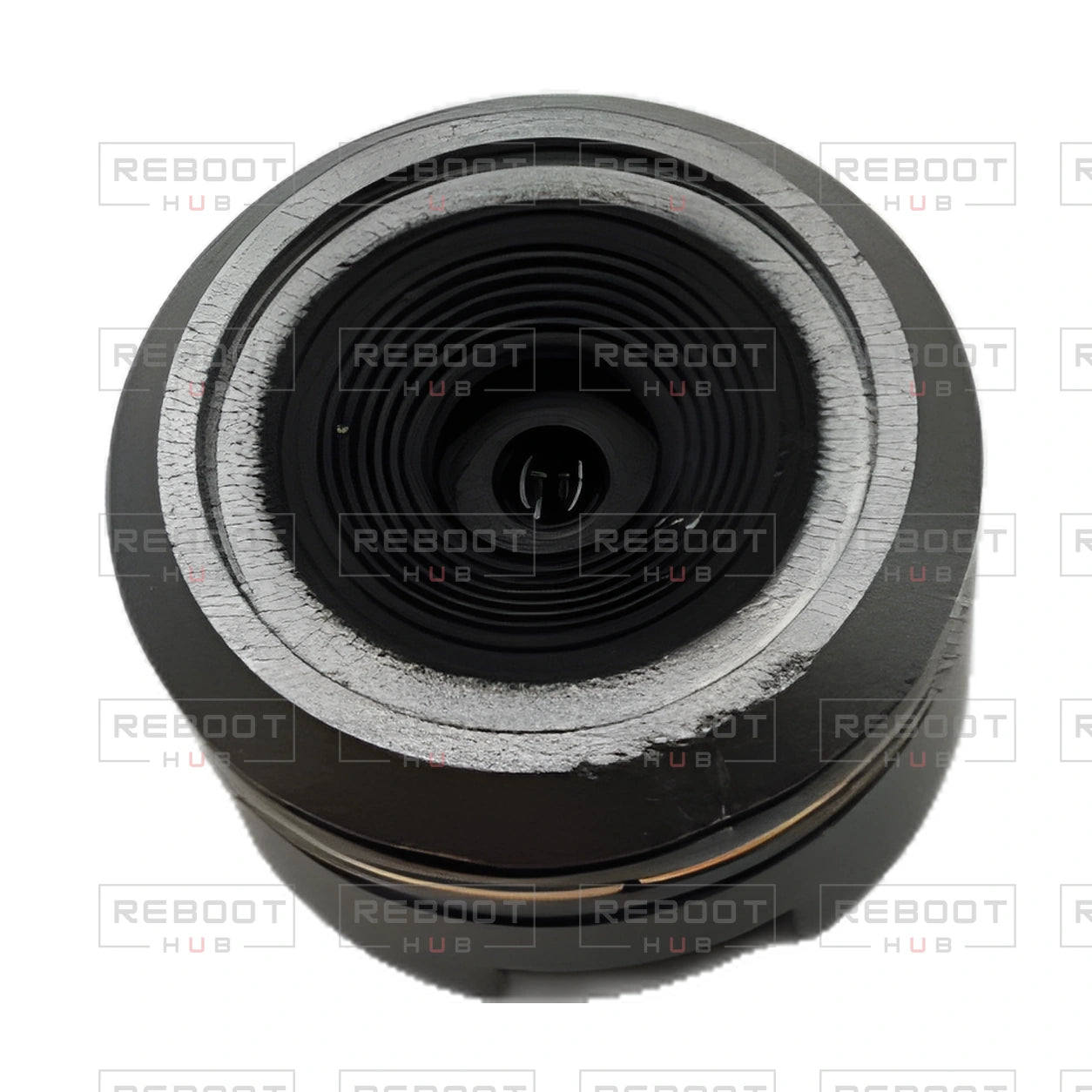 OEM-pulled DJI Mavic Pro / Mavic Pro Platinum Camera Core, photographed view 106, on white with Reboot Hub watermark overlay
