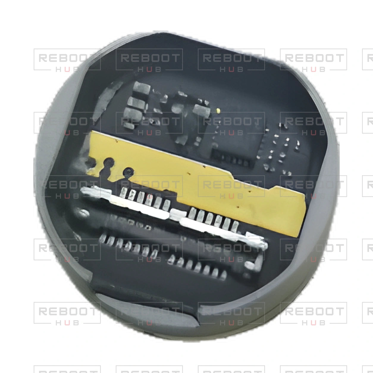 OEM-pulled DJI Mavic Pro / Mavic Pro Platinum Camera Core, photographed view 107, on white with Reboot Hub watermark overlay