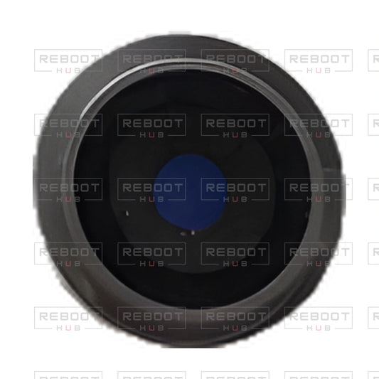 OEM-pulled DJI Mavic Pro / Mavic Pro Platinum Camera Lens Cover, photographed view 114, on white with Reboot Hub watermark overlay
