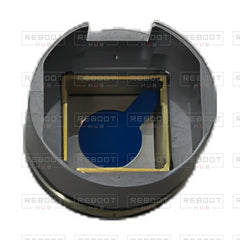 OEM-pulled DJI Mavic Pro / Mavic Pro Platinum Camera Lens Cover, photographed view 115, on white with Reboot Hub watermark overlay