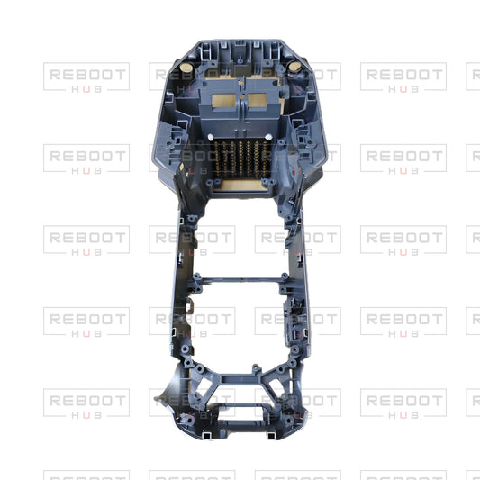 OEM-pulled DJI Mavic Pro Platinum Middle Frame, photographed view 124, on white with Reboot Hub watermark overlay