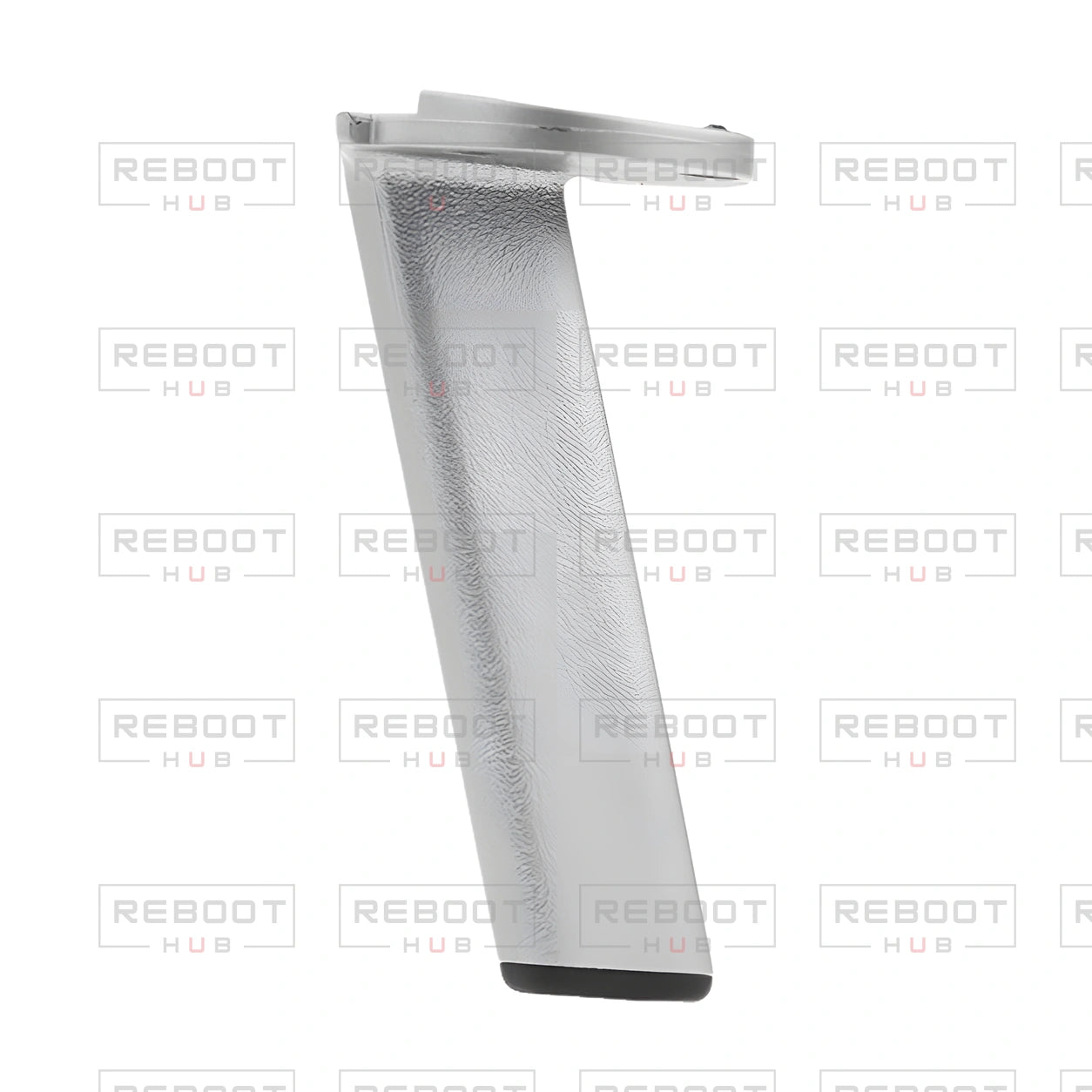 OEM-pulled DJI Mavic Pro Platinum Front Landing Gear Right, photographed view 136, on white with Reboot Hub watermark overlay