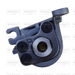 OEM-pulled DJI Mavic Pro Platinum Rear Arm Rotation Axis Right, photographed view 149, on white with Reboot Hub watermark overlay