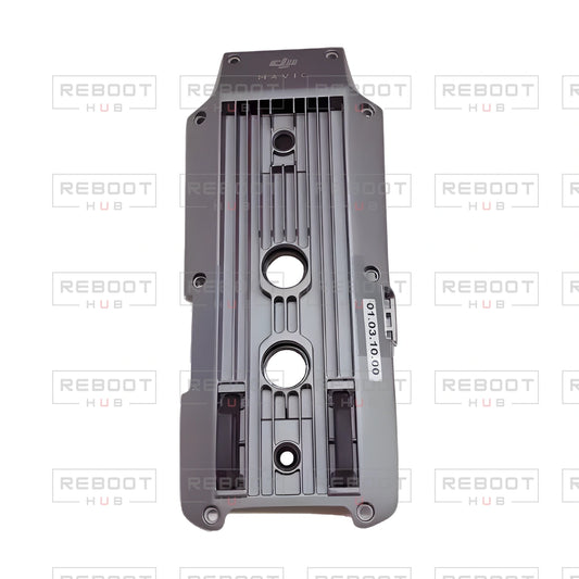 OEM-pulled DJI Mavic Pro Platinum Bottom Shell, photographed view 155, on white with Reboot Hub watermark overlay